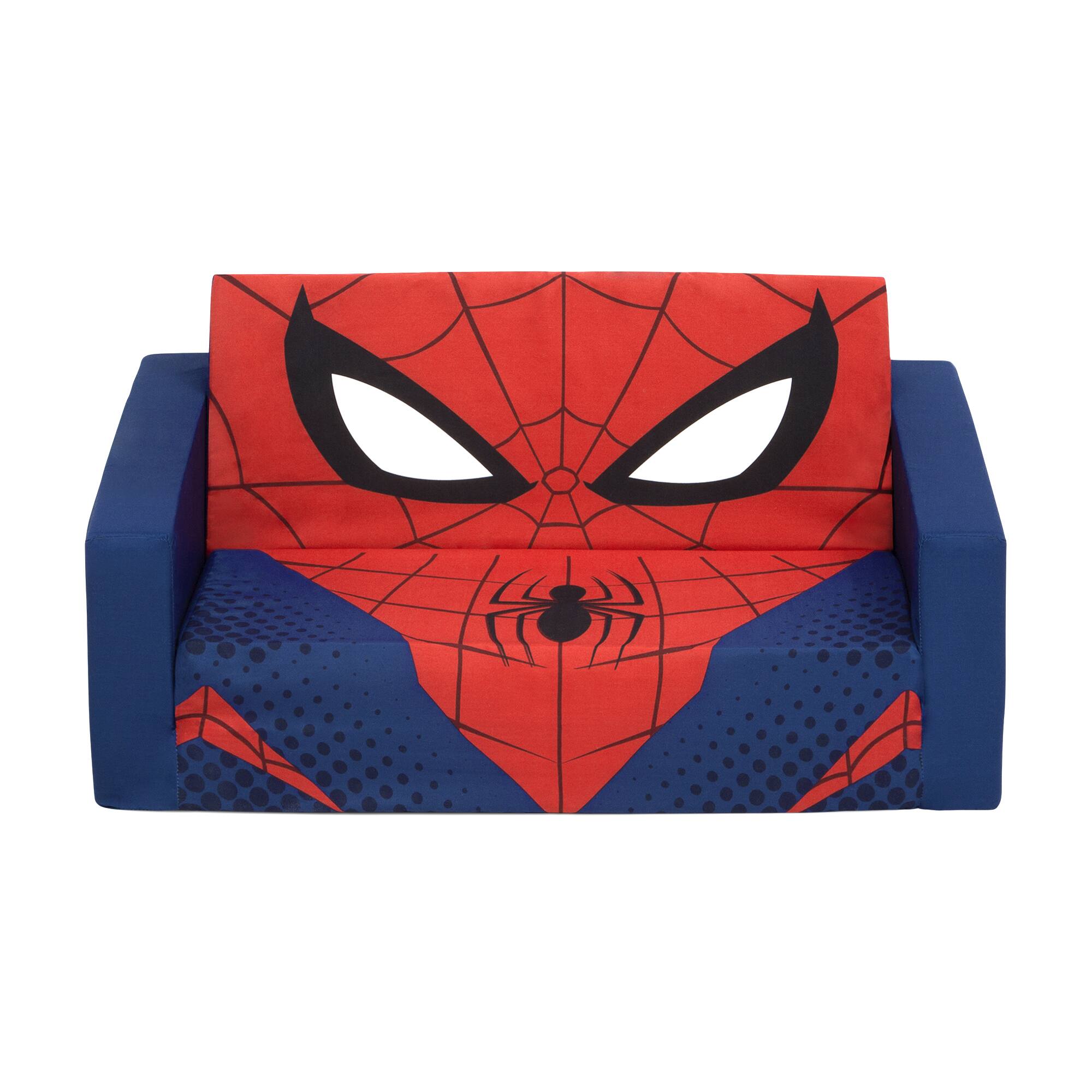 Marvel Spider Man Cozee Flip Out 2 In 1 Convertible Sofa To Lounger For Kids